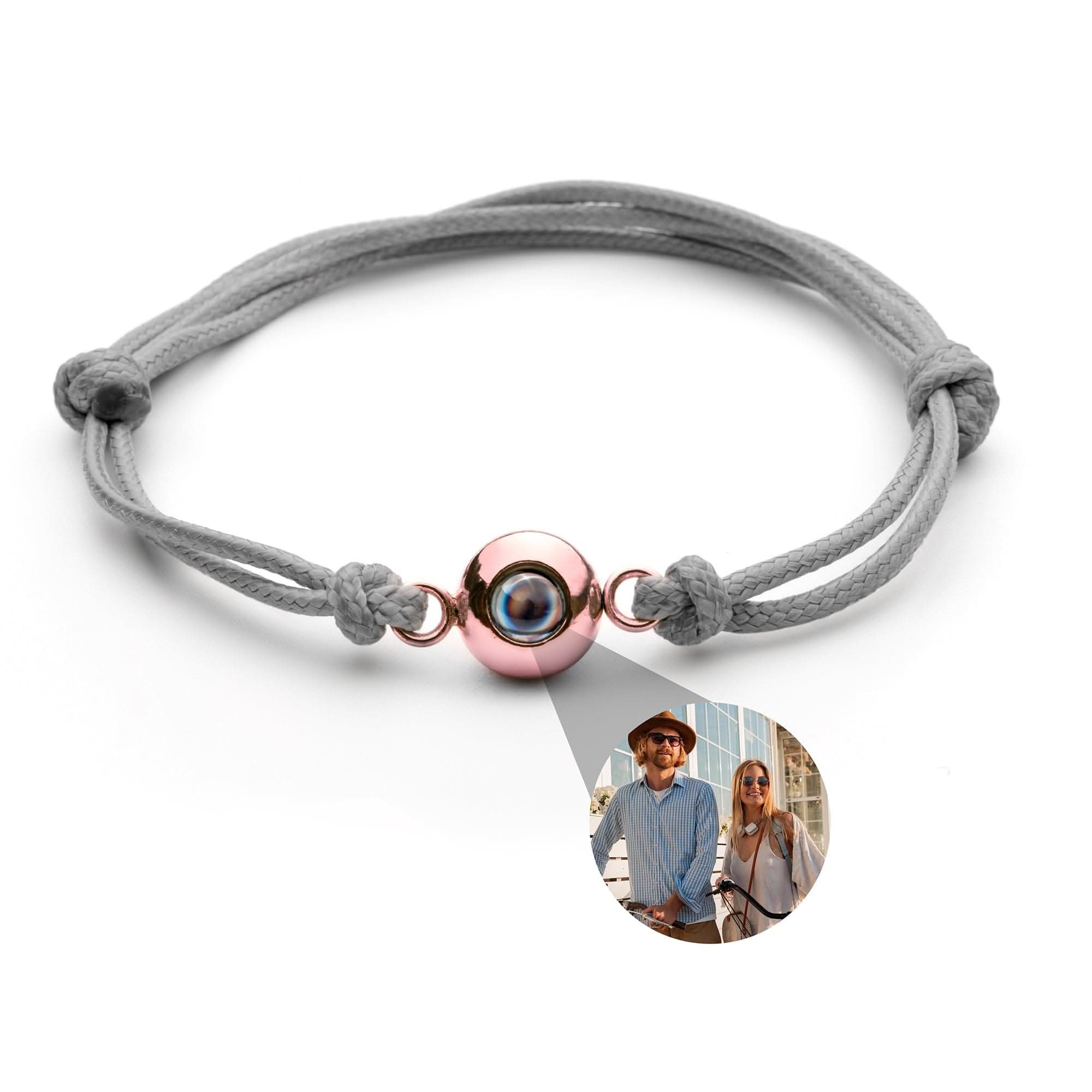 Bracciale fotografico con la tua foto: nodo da marinaio