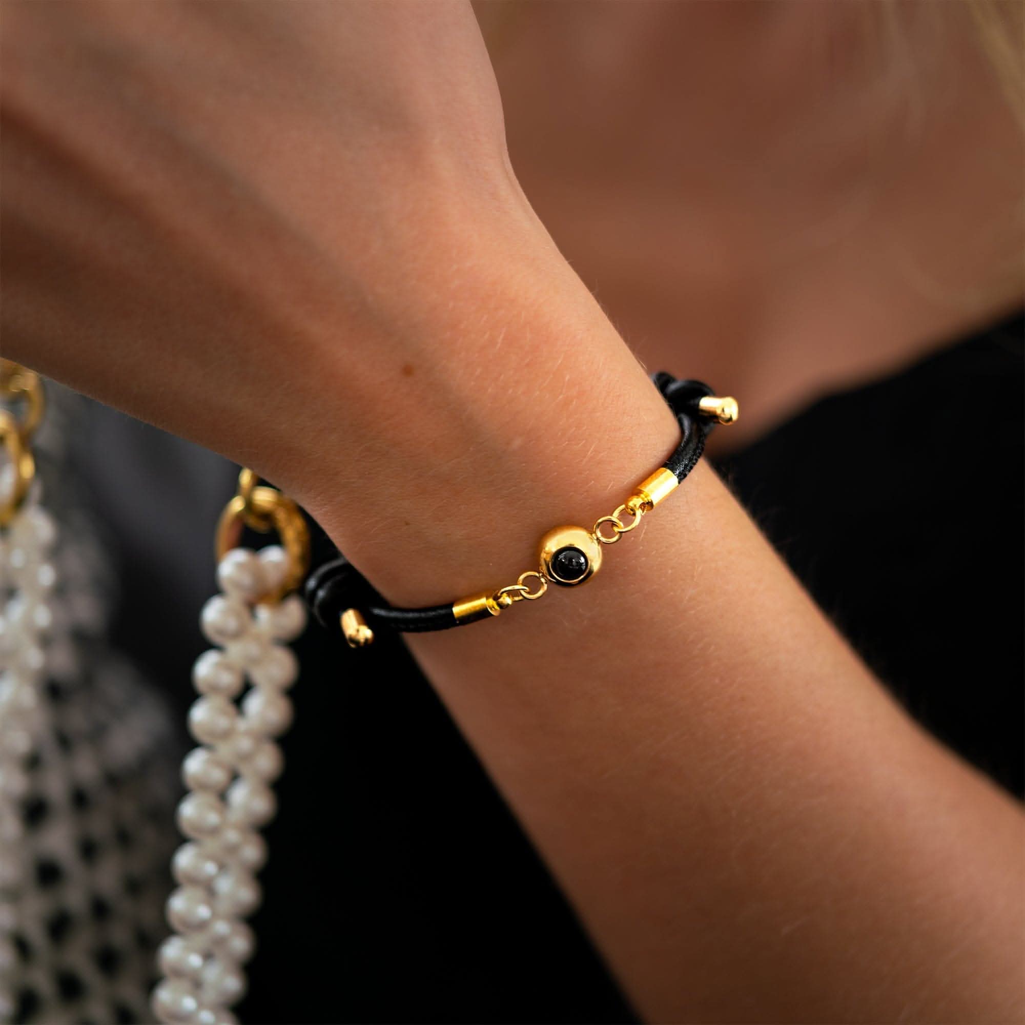 Bracciale fotografico con la tua foto - pelle