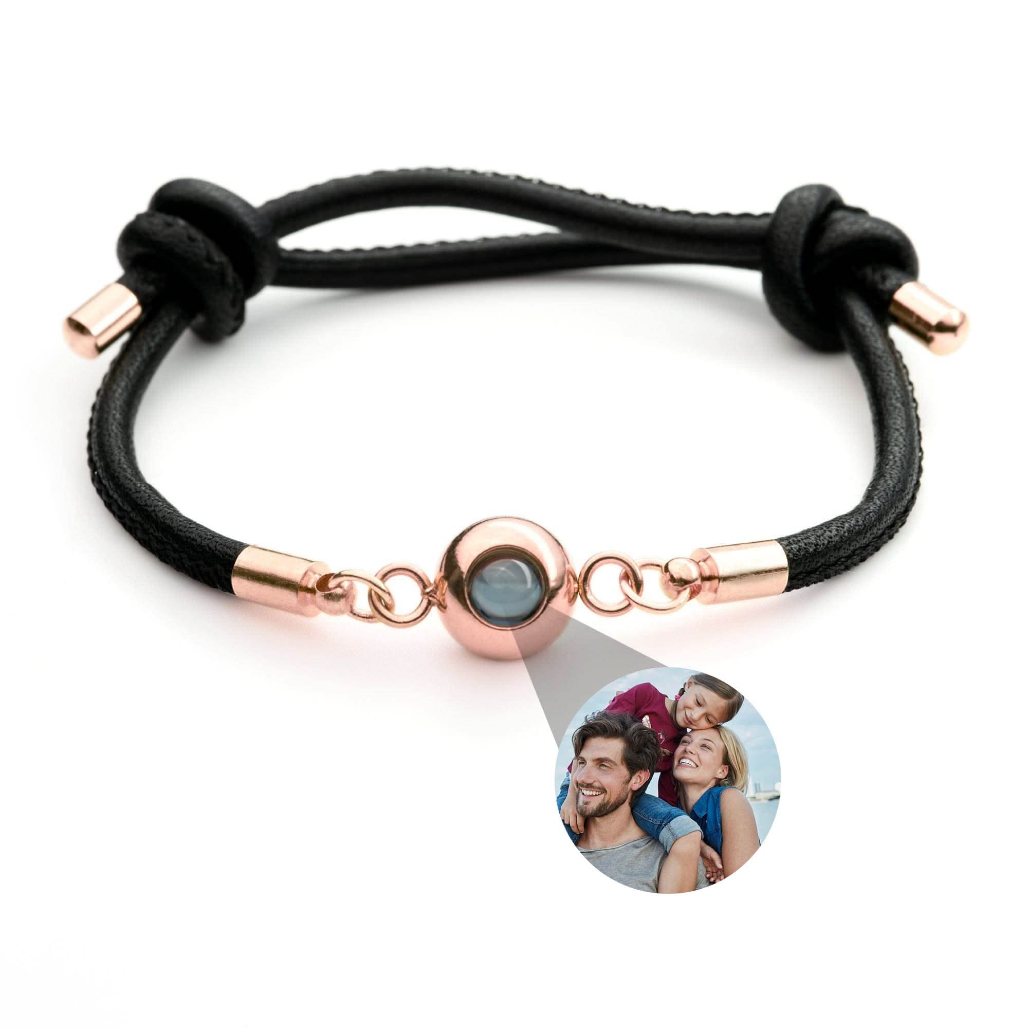 Bracciale fotografico con la tua foto - pelle