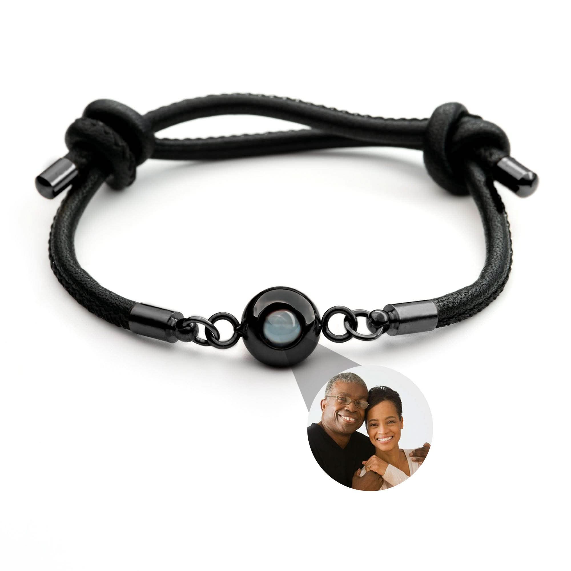 Bracciale fotografico con la tua foto - pelle
