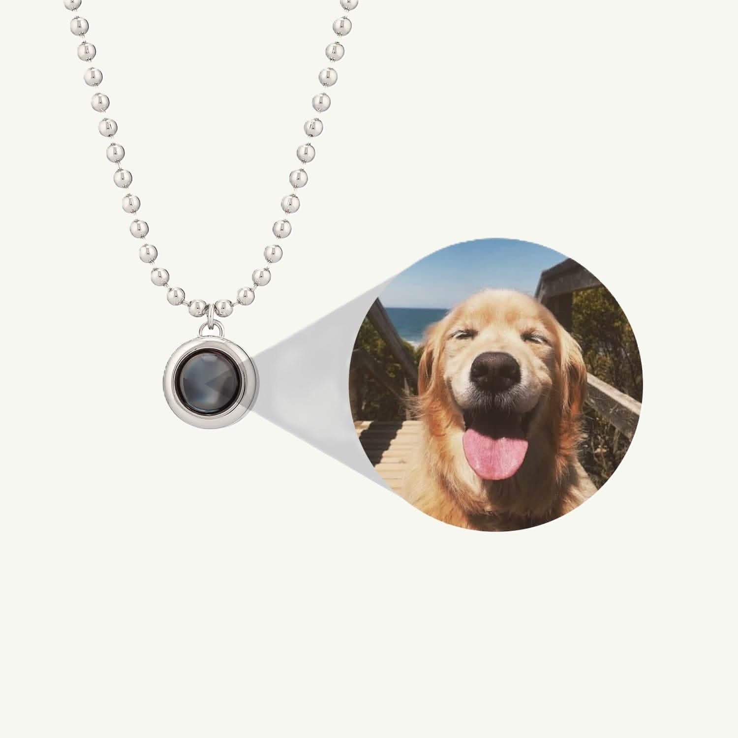 Collana personalizzata con foto di pallini
