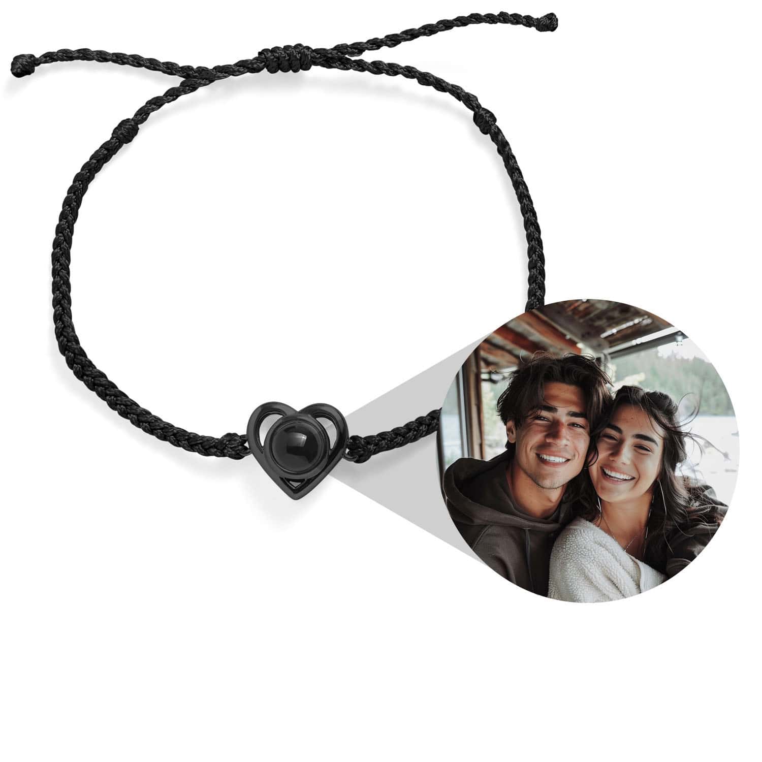 Bracciale personalizzato con foto del cuore