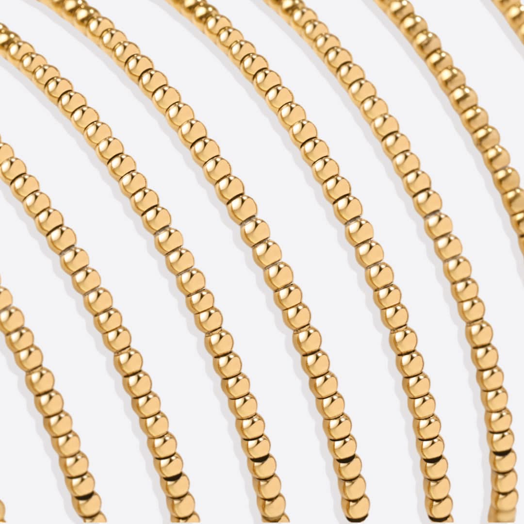 Bracciale con pietre di nascita in oro