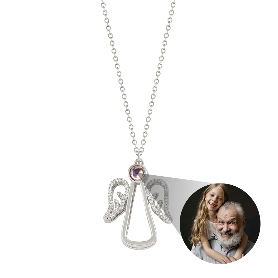 Collana personalizzata con foto di angeli