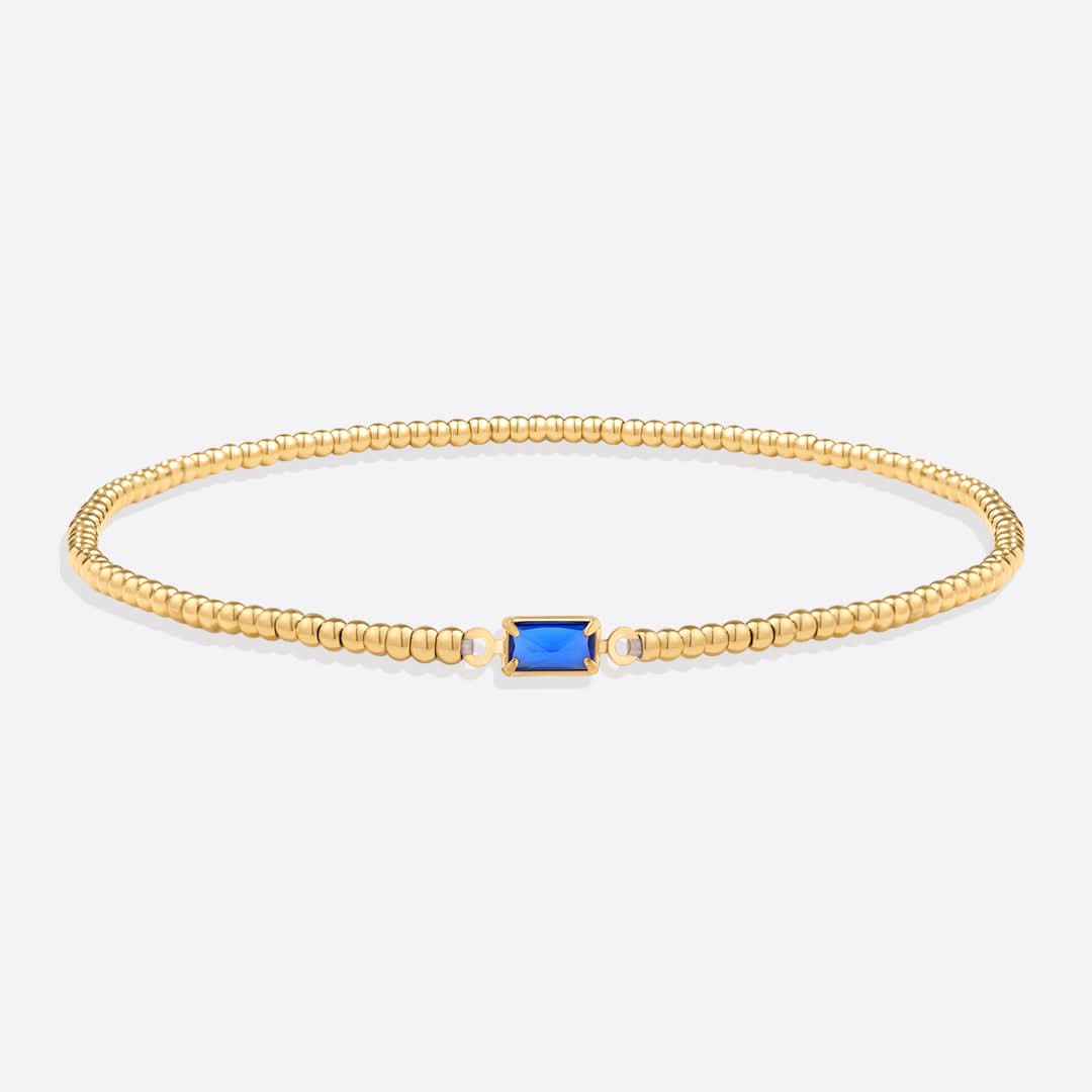Bracciale con pietre di nascita in oro