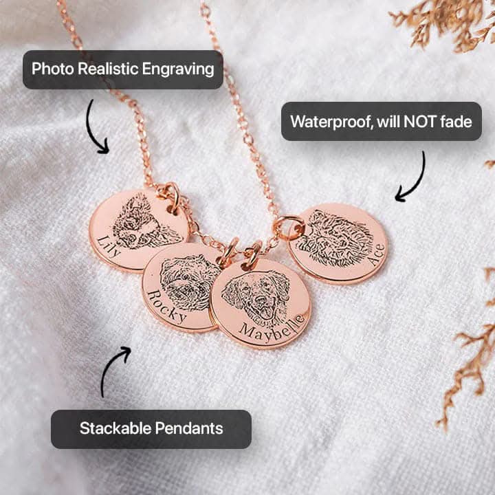 Collana con faccia di animale domestico™