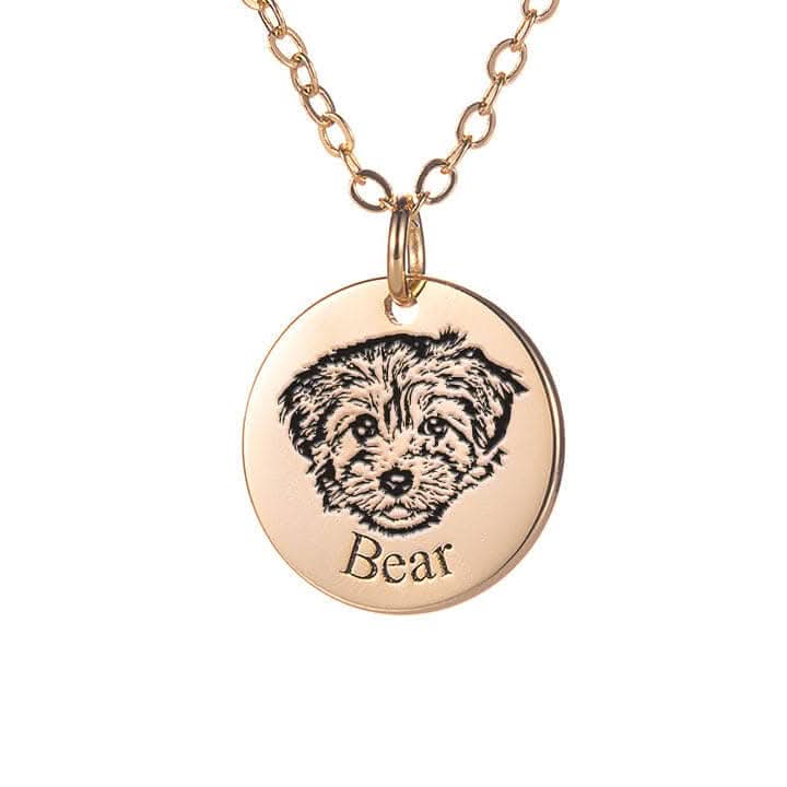 Collana con faccia di animale domestico™