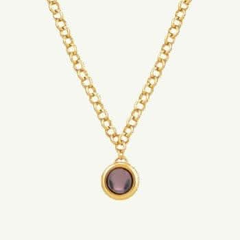 Collana con foto personalizzata con catena Rolo