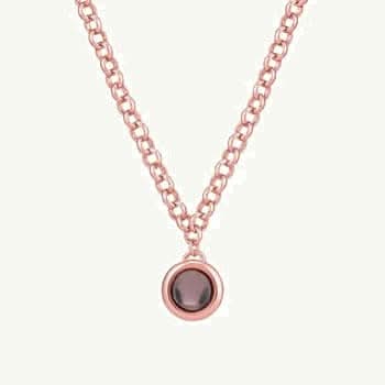 Collana con foto personalizzata con catena Rolo